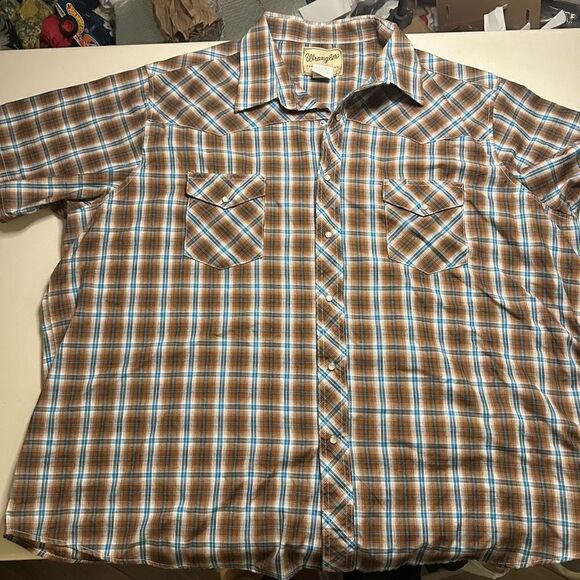 Wrangler pearl snap button up t-shirt 3x - Picture 1 of 7